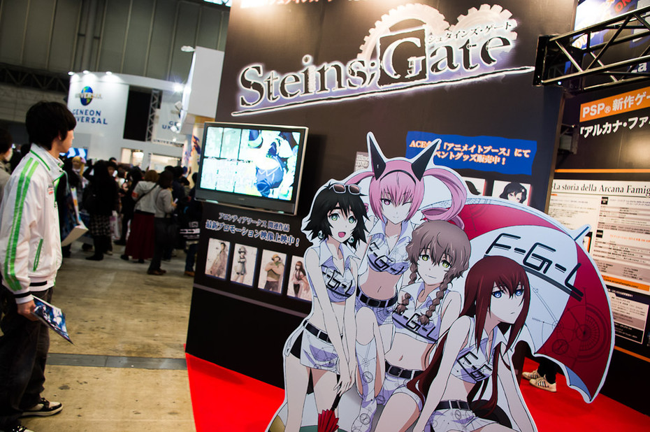 Steins;Gate race girls.   Anime Contents Expo (ACE)