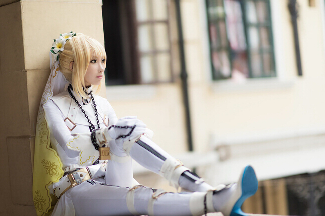 Action figure, cosplay costume, Saber cosplay, Fate stay night
