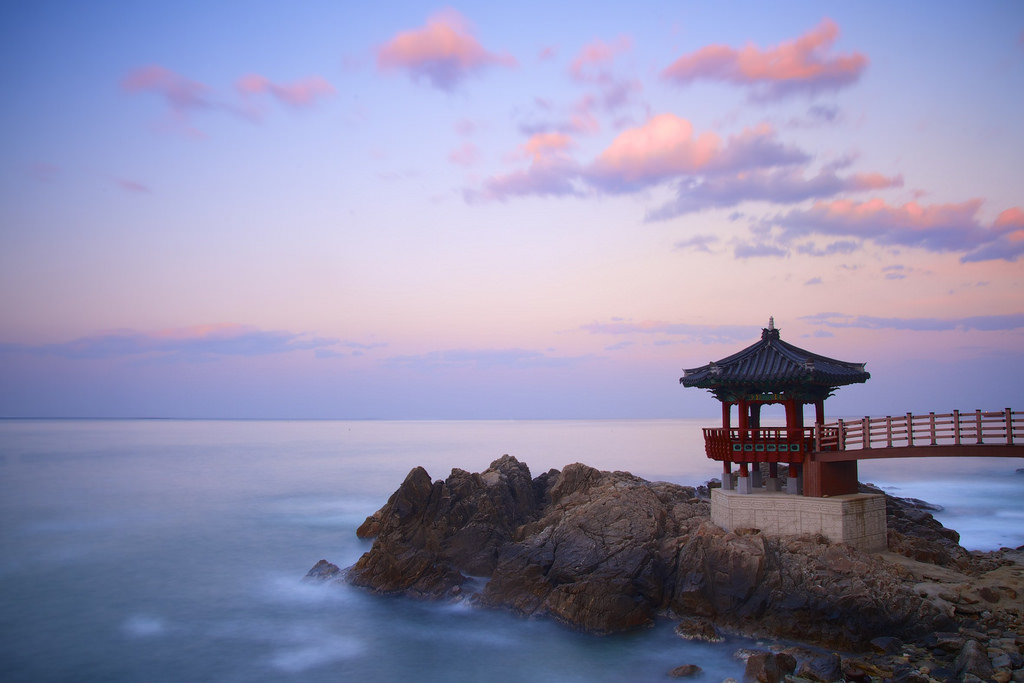 Korean Gazebo Sunset