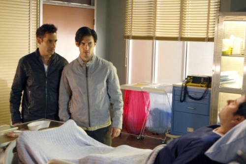 Still of Adrian Pasdar and Milo Ventimiglia in
Heroes