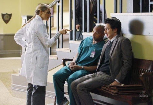 Still of Zach Braff, Donald Faison and Eliza Coupe in
Scrubs