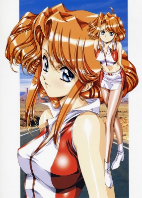 Anime CG Anime Pictures      102588
 583288   ( Anime CG Anime Pictures      ) 102588   : Urushihara Satoshi
ahoge boots long hair orange pantyhose skirt sky smile   anime picture