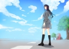 Anime CG Anime Pictures      102601
black eyes hair long ribbon seifuku sky tree   anime picture