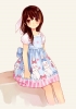 Anime CG Anime Pictures      102604
blush brown eyes hair long ribbon smile sundress   anime picture