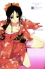 Anime CG Anime Pictures      102645
black hair brown eyes kimono long ribbon sake smile   anime picture