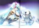 Vocaloid : Hatsune Miku 102643
animal blue eyes hair boots headphones long nail polish skirt sky smile snow twin tails   anime picture