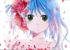 Vocaloid : Hatsune Miku 102828
blue hair flower green eyes long   anime picture