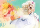 Anime CG Anime Pictures      102838
beverage blonde hair blue eyes flower headdress long wedding   anime picture