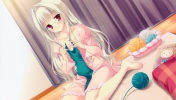 Da Capo III : Yoshino Charles 102853
balloon blush grey hair long pajama red eyes smile   anime picture