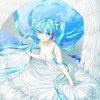 Vocaloid : Hatsune Miku 102860
blue eyes hair dress headphones long smile twin tails wings   anime picture