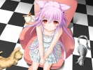 Anime CG Anime Pictures      102957
blush hairpins long hair neko mimi purple red eyes smile sundress   anime picture