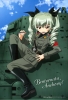 Girls und Panzer : Anzai Chiyomi 102999
blush boots curly hair green long red eyes ribbon sky smile tongue twin tails uniform vehicle weapon   anime picture