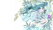 Vocaloid : Hatsune Miku 103065
barefoot blue eyes hair dress flower long   anime picture