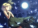 Vocaloid : Kagamine Rin 103129
blonde hair blush crying band hairpins moon night ribbon sad short sky sundress   anime picture