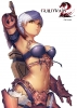 Guild Wars 2 :  103193
angry brown eyes chain garter gloves short hair weapon white   anime picture