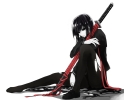 Anime CG Anime Pictures      103243
black eyes hair long nail polish pantyhose ribbon seifuku sword   anime picture