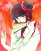 Vampire Princess Miyu : Miyu 103393
brown hair fan long odango ribbon smile yellow eyes   anime picture