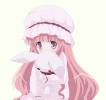 Ro kyu bu! : Hakamada Hinata 103465
blush headdress long hair pajama pink purple eyes stuffed animal   anime picture