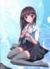 Accel World : Fuuko Kurasaki 103516
blush brown hair feather green eyes long skirt smile thigh highs   anime picture