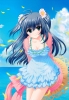 Really  Really! : Yae Sakura 103786
blue eyes hair blush choker dress flower hat long ribbon sky smile water   anime picture
