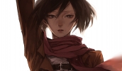 Shingeki no Kyojin : Mikasa Ackerman 103784
brown eyes hair scarf short   anime picture