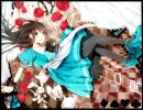Alice in Wonderland : Alice 104086
blue eyes brown hair card dress flower long pantyhose stuffed animal   anime picture