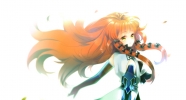 Anime CG Anime Pictures      104118
ahoge blush gloves long hair orange ribbon yellow eyes   anime picture