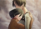 Shingeki no Kyojin : Eren Yeager Mikasa Ackerman 104197
black hair brown crying hug jacket short   anime picture