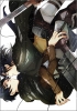 Shingeki no Kyojin : Hanji Zoe Levi 104377
black eyes hair cloak happy jacket megane pants short weapon   anime picture