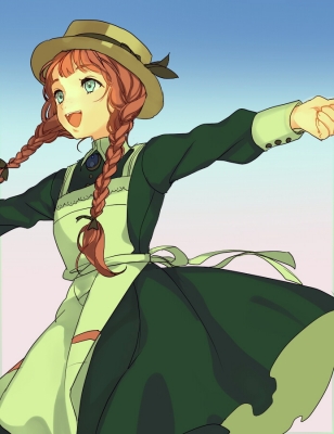 Anne of Green Gables : Anne Shirley 105250
 584147  anne of green gables  anne shirley   ( Anime CG Anime Pictures        ) 105250   : Rota
apron blue eyes braids dress freckles happy hat long hair red ribbon twin tails   anime picture