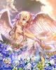 Anime CG Anime Pictures        107859
ahoge blonde hair blue eyes dress flower jewelry long sky smile tenshi   anime picture