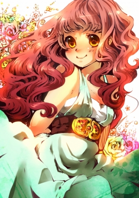 Anime CG Anime Pictures        107335
 585547   ( Anime CG Anime Pictures        ) 107335   : Natsuki Suzuhara
blush flower long hair orange eyes red smile sundress   anime picture