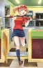 Hataraku Maou sama! : Sasaki Chiho 107277
brown eyes hair food hat long twin tails uniform   anime picture
