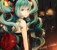 Vocaloid : Hatsune Miku 107332
choker dress flower green eyes hair happy headphones long night twin tails   anime picture