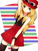 Pokemon : Serena  Pokemon  107364
blonde hair brown eyes hat long skirt sunglasses thigh highs   anime picture
