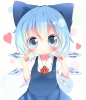 Touhou : Cirno 106174
blue eyes hair blush child dress heart ice ribbon short smile wings   anime picture
