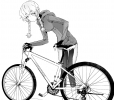 Steins,Gate : Amane Suzuha 108125
bike braids gloves jacket long hair monochrome pants   anime picture