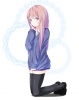 Anime CG Anime Pictures        108333
blush brown eyes hair long pink seifuku thigh highs   anime picture