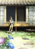 Anime CG Anime Pictures        104774
barefoot brown eyes flower happy neko seifuku short hair water   anime picture