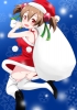 Sword Art Online : Ayano Keiko 107058
blush brown hair christmas dress happy hat high heels red eyes short thigh highs twin tails   anime picture