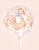 Sailor Moon : Aino Minako Sailor Venus 111770
blonde hair blue eyes flower gloves happy high heels long mahou shoujo ribbon skirt   anime picture