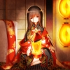 Anime CG Anime Pictures      114045
brown hair butterfly kimono long red eyes smile   anime picture