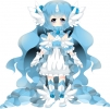 Pokemon : Dragonair 114048
anthropomorphism blue eyes hair blush boots dress gloves horns long smile wings   anime picture