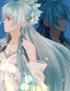 Brave 10 : Isanami 110077
blue hair brown eyes hairpins kimono long sad smile white yellow   anime picture