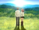 Green Green 2   Koi no Special Summer :  110082
boots brown hair holding hands long seifuku short sky tree   anime picture