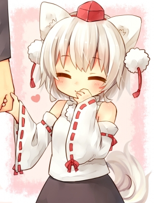 Touhou : Inubashiri Momiji 110411
 591547  touhou  inubashiri momiji   ( Anime CG Anime Pictures      ) 110411   : Sado  pixiv6523842 
blush child hat heart holding hands miko ookami mimi short hair skirt smile tail white ^_^   anime picture