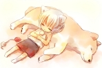 Touhou : Inubashiri Momiji 110417
inu ookami mimi short hair skirt sleep smile white ^_^   anime picture