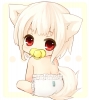 Touhou : Inubashiri Momiji 110413
albino blush child ookami mimi red eyes short hair tail white   anime picture