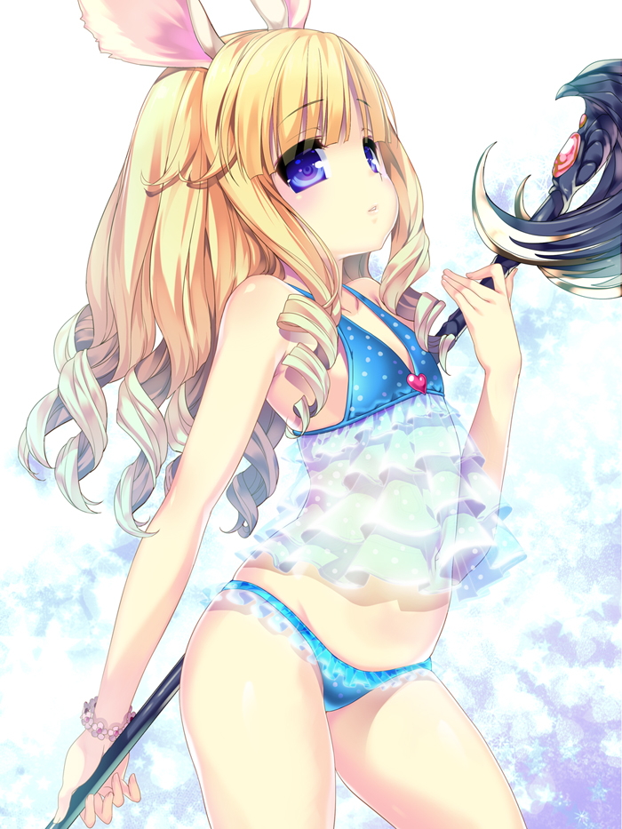 curly, heart, jewelry, long, staff, mimi, картинка, аниме, anime, picture, ...