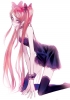 Aikatsu! : Shibuki Ran 133305
blush brown hair choker dress long purple eyes thigh highs twin tails   anime picture